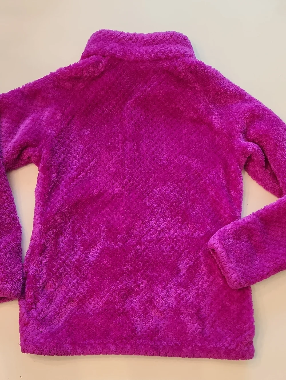 Columbia Fushia Fleece Zip Up Jacket Large 14 16